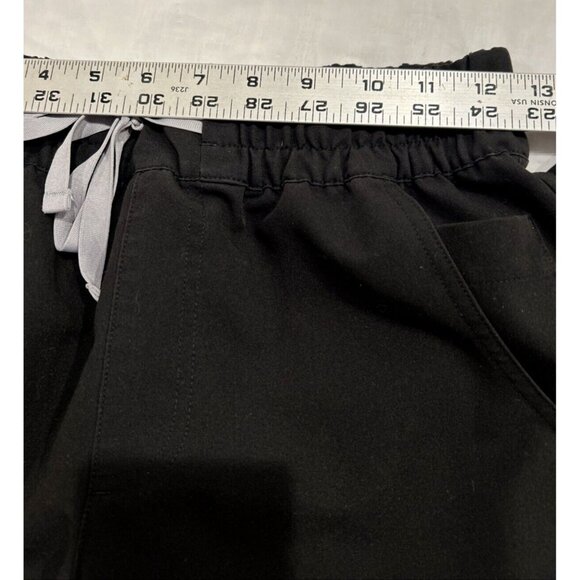 Figs Women Scrub Pants XS Black Jogger Stretch Technical Medical Drawstring - Picture 9 of 12